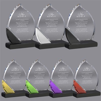 Crystal Flame Colorful Trophy