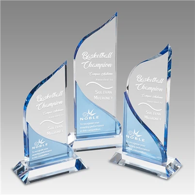 Optical Crystal Tower Plaque Awards